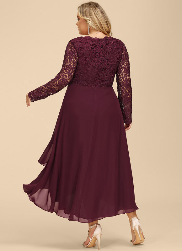 Robe Asymétrique Mousseline Fleurie - gallery 9