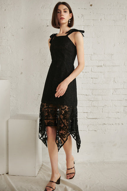 Robe Asymetrique Plume - gallery 4