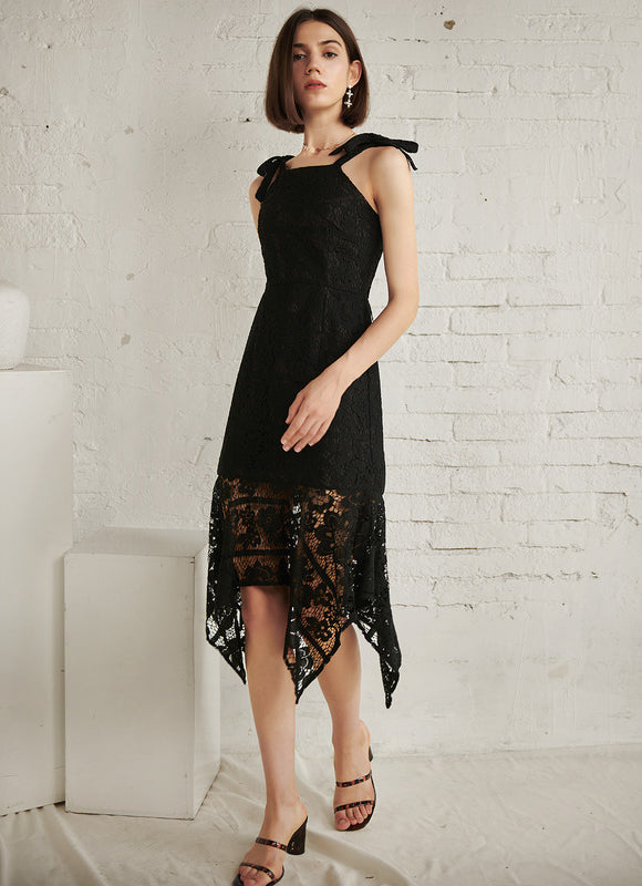Robe Asymetrique Plume - gallery 4