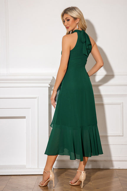 Robe Asymétrique Cocktail Florale Chic - gallery 9