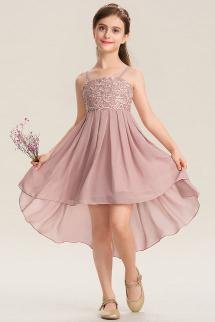 Robe Asymétrique Élégante Rosée