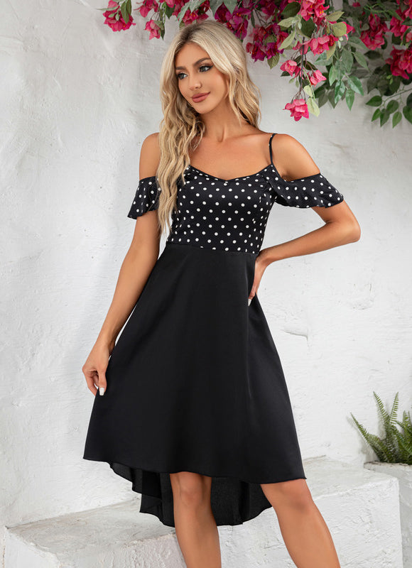 Robe Asymetrique Avec Volant - gallery 2