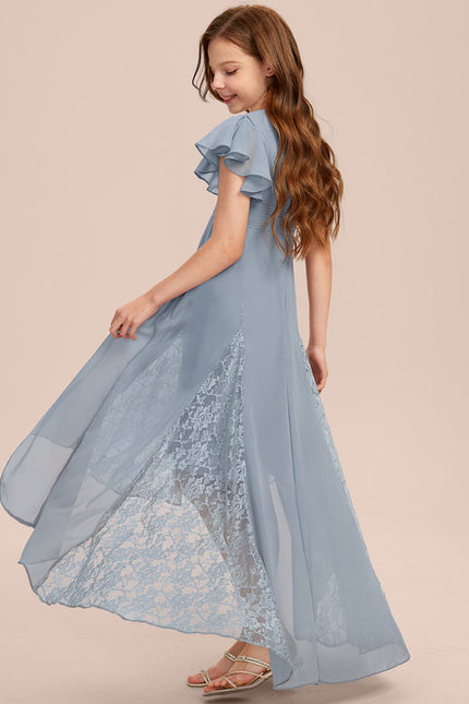 Robe Blanche Asymétrique Mariage - gallery 2