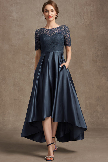 Robe Asymétrique Satin Chic - gallery 1