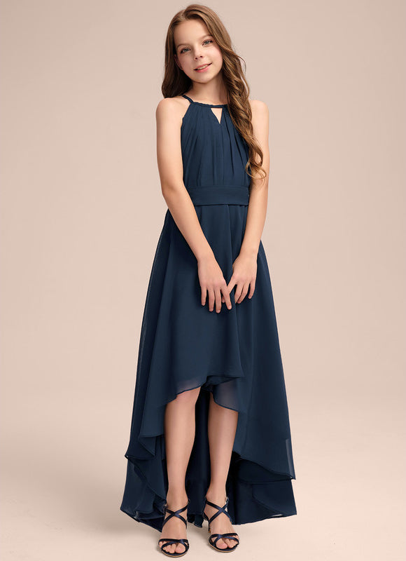 Robe Asymétrique Fluide Émeraude