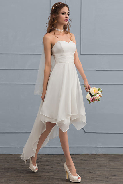 Robe Asymétrique Mousseline Moderne - gallery 2