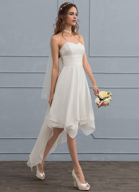 Robe Asymétrique Mousseline Moderne - gallery 2