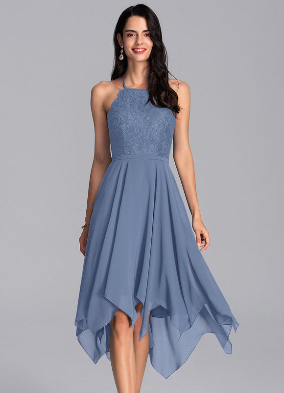 Robe Asymétrique Céleste Effusion - gallery 3