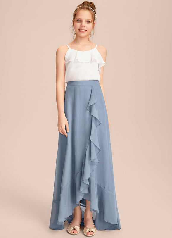 Robe Plissée Longue Asymétrique - gallery 2