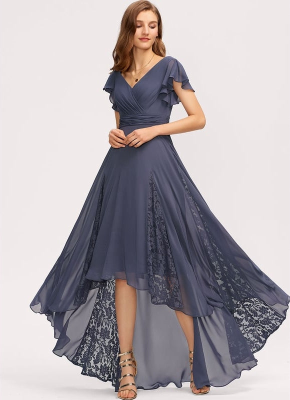 Robe Asymétrique Vaporeuse Chic