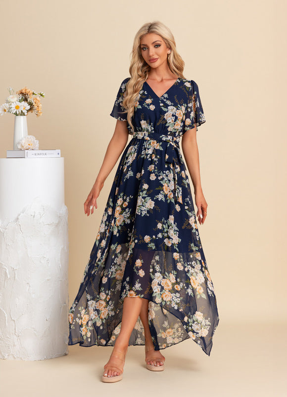 Robe Asymétrique Maxi Vaporeuse