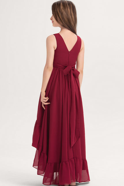 Robe Asymétrique Bourgogne Élégante - gallery 4