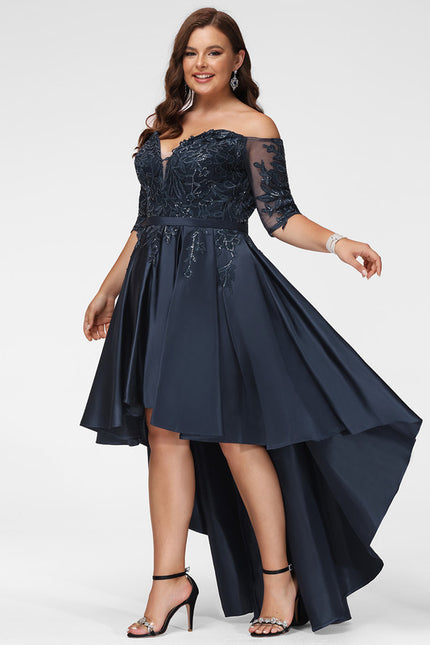 Robe Asymétrique Élégance Marine - gallery 6