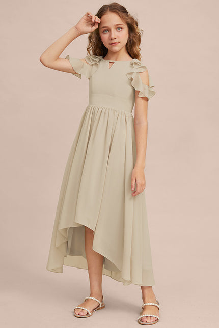 Robe Asymétrique Trapèze Fluide - gallery 2
