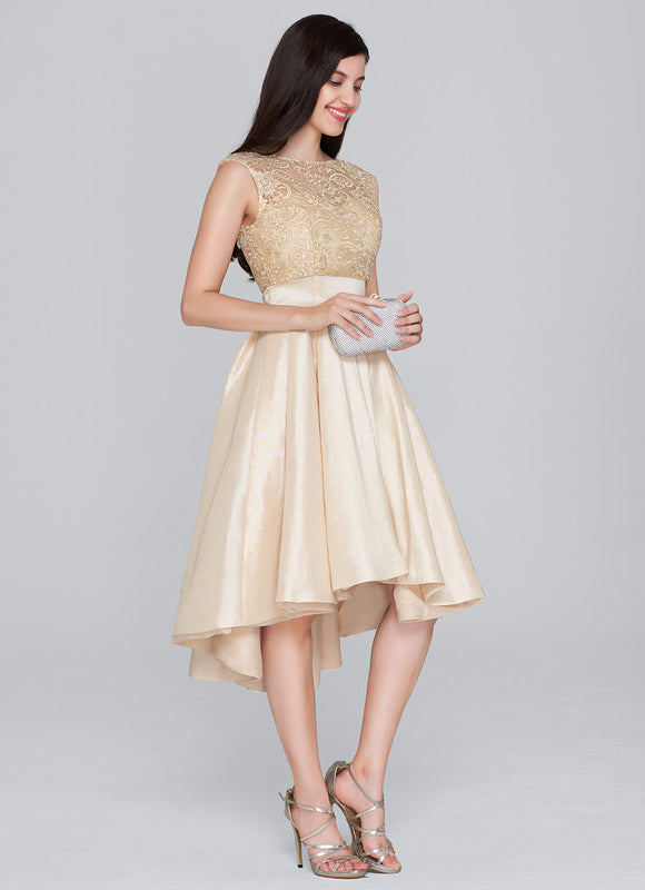 Robe Dorée Asymétrique - gallery 1