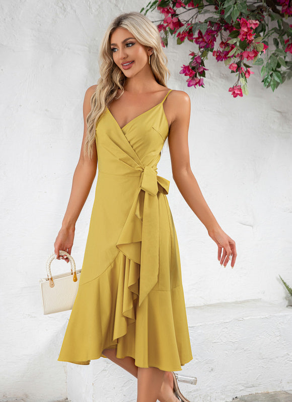 Robe Asymétrique Jaune - gallery 4