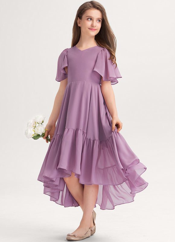 Robe Asymetrique Vert D'Eau