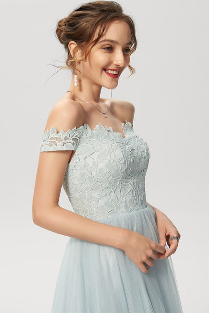 Robe Asymétrique Tulle Ciel - gallery 5