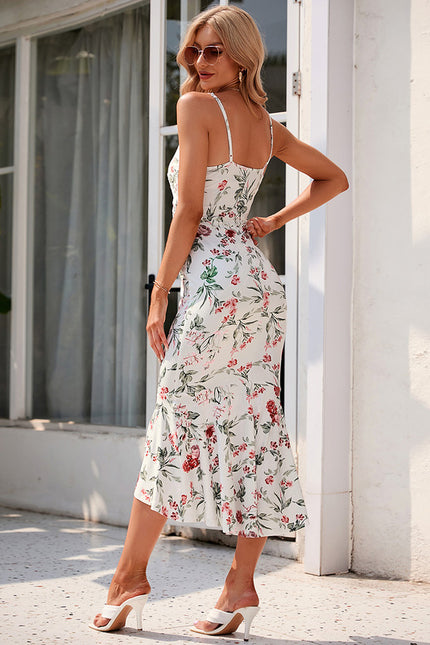 Robe Asymétrique Midi Fleurs Chic - gallery 4