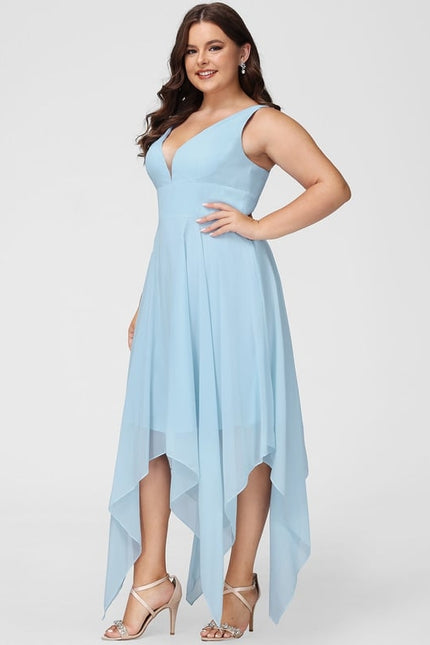Robe Asymétrique Fluide Vert Pâle - gallery 8