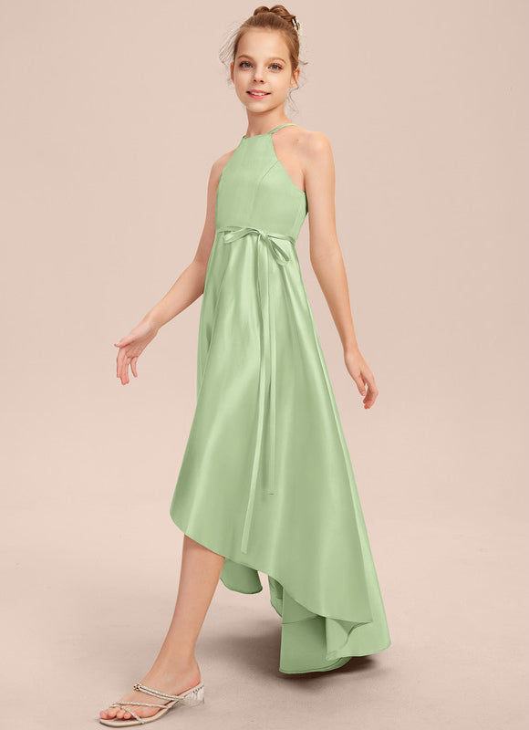 Robe Asymétrique Satin Fluide - gallery 1