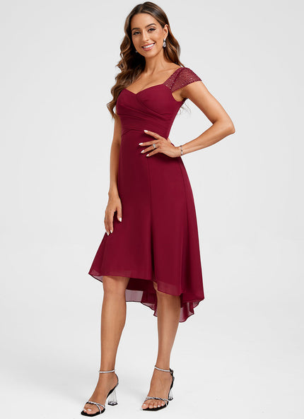 Robe Drapée Asymétrique