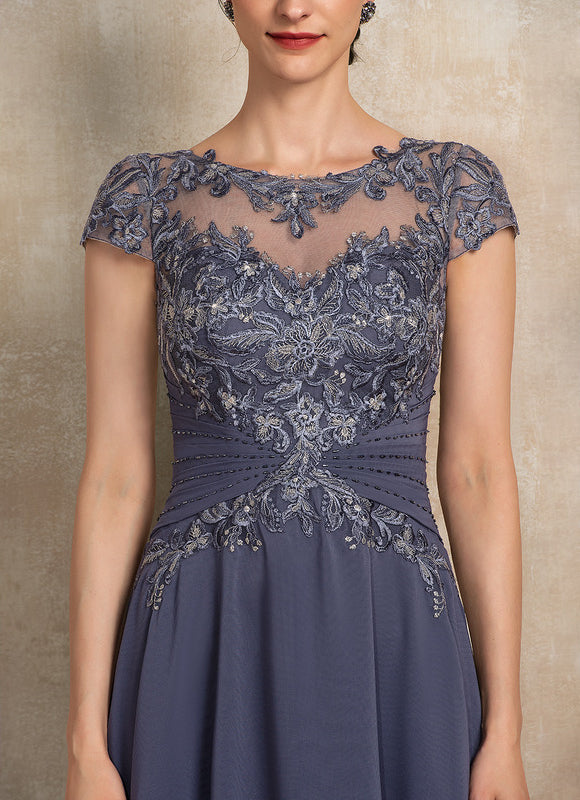 Robe Asymétrique Mousseline Perlée - gallery 5