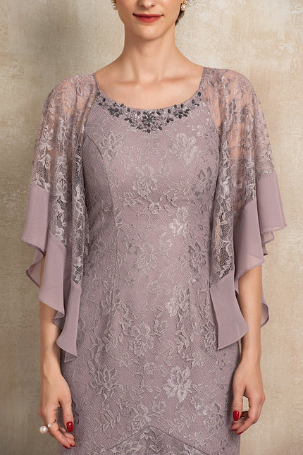 Robe Asymétrique Mère Mariée Chic - gallery 5
