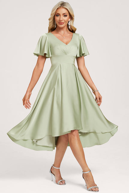 Robe Asymétrique Harmonie Émeraude - gallery 3