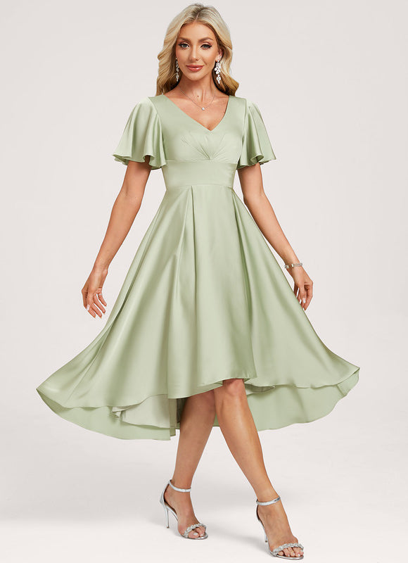 Robe Asymétrique Harmonie Émeraude - gallery 3