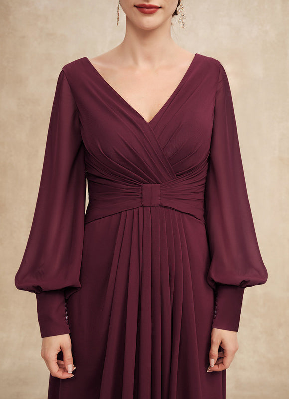 Robe Asymétrique Violette Flottante - gallery 6