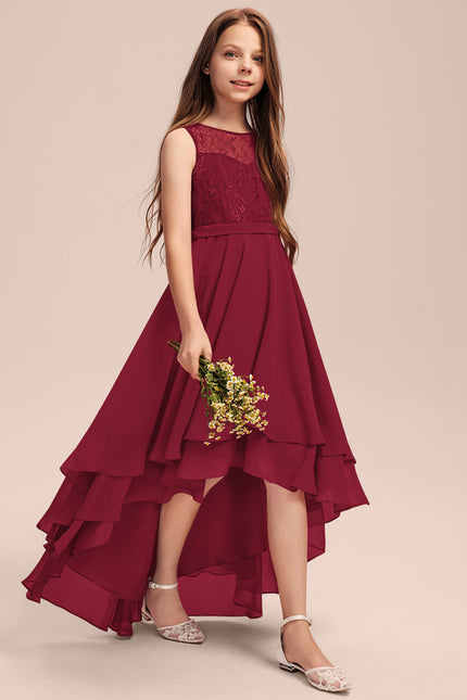 Robe Asymétrique Bordeau Évasée - gallery 2