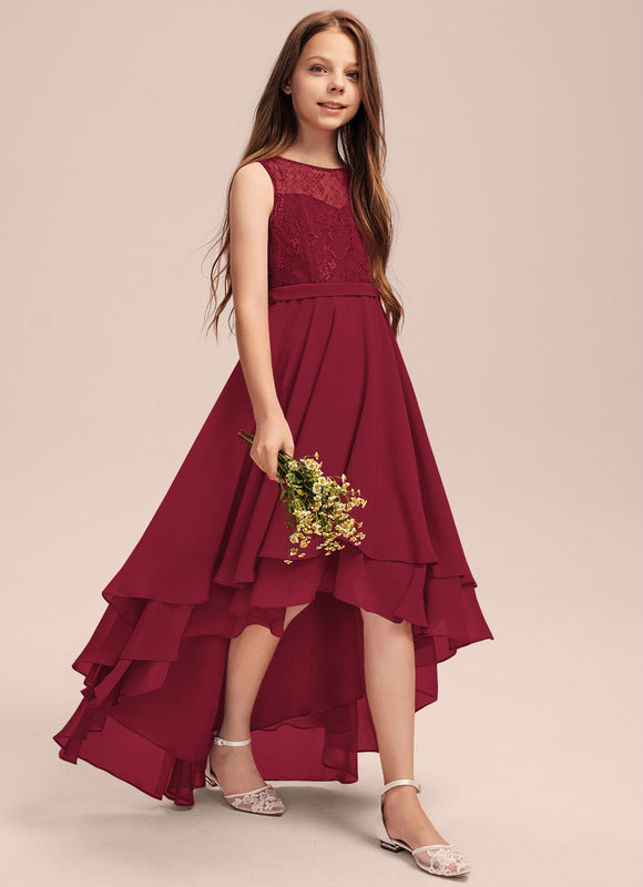 Robe Asymétrique Bordeau Évasée - gallery 2