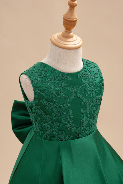 Robe Asymétrique Verte Festive - gallery 6