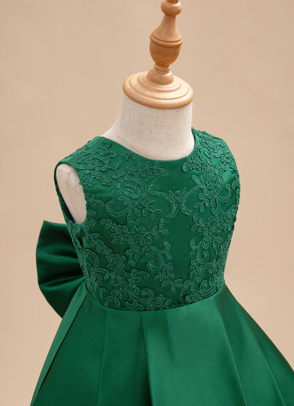 Robe Asymétrique Verte Festive - gallery 6