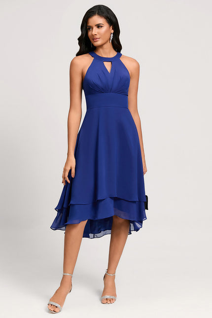 Robe Asymetrique Bleu Roi - gallery 1