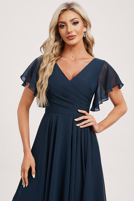 Robe Asymétrique Fluide Vert Pâle - gallery 3