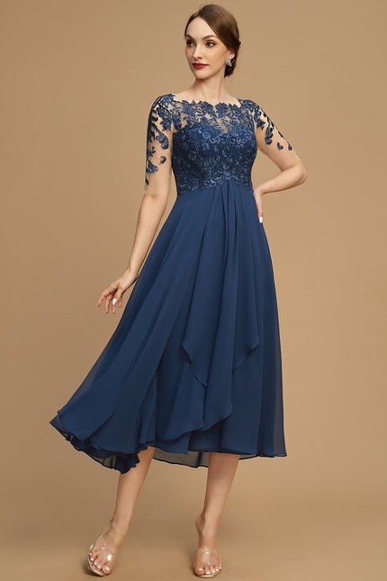 Robe Asymétrique Envoûtante Élégante - gallery 4