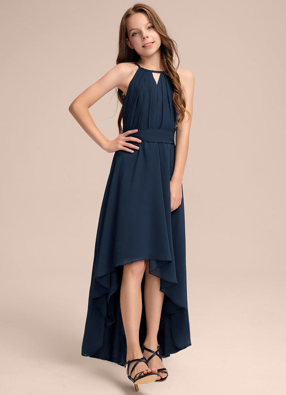 Robe Asymétrique Fluide Émeraude - gallery 4