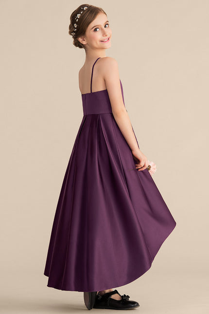 Robe Asymétrique Satin Fluide - gallery 1