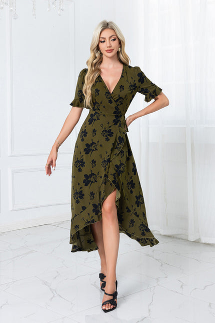 Robe Asymétrique Fleurie - gallery 4