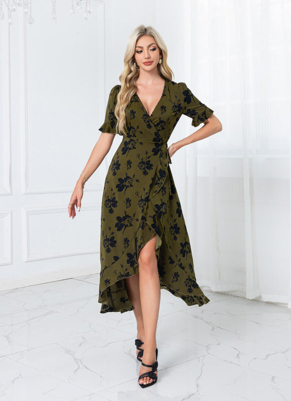 Robe Asymétrique Fleurie - gallery 4