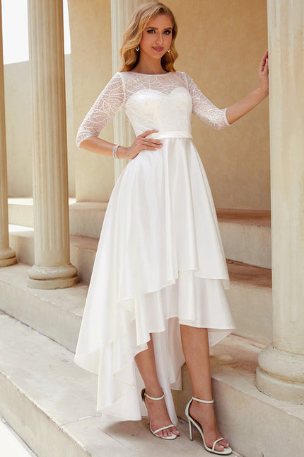 Robe Asymétrique De Mariée Chic - gallery 5