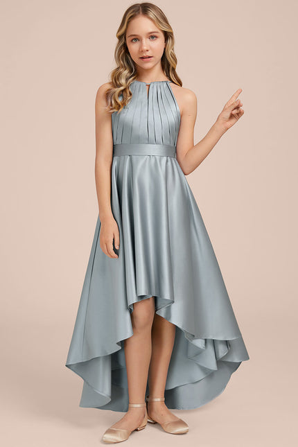 Robe Asymétrique Satin Fluide - gallery 2