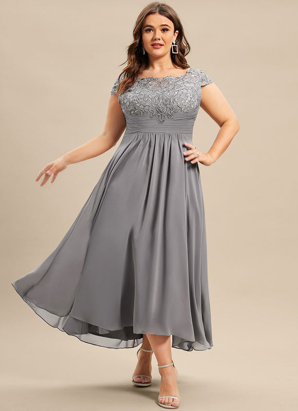 Robe Asymétrique Illusion Grise - gallery 4