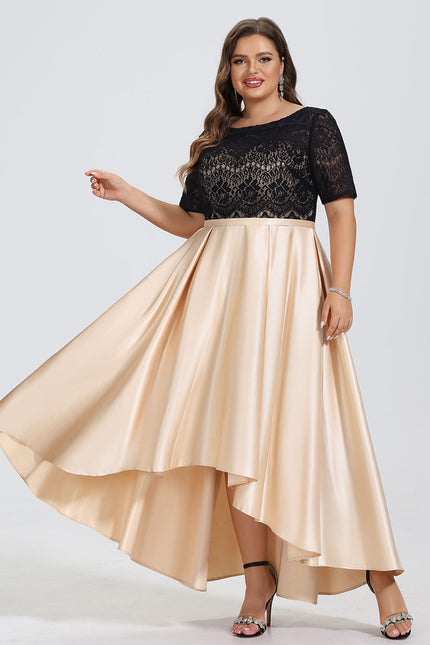 Robe Asymétrique Asymétrique Écrue - gallery 5