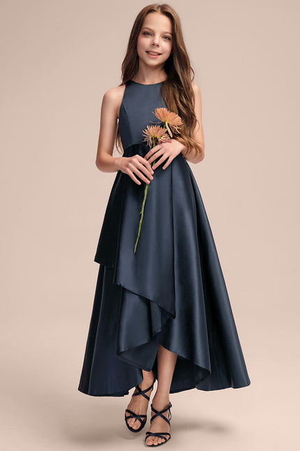 Robe Asymétrique Satin Dégradé