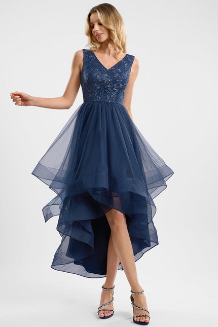 Robe Asymétrique Cocktail Scintillante