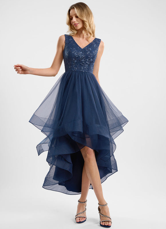 Robe Asymétrique Cocktail Scintillante