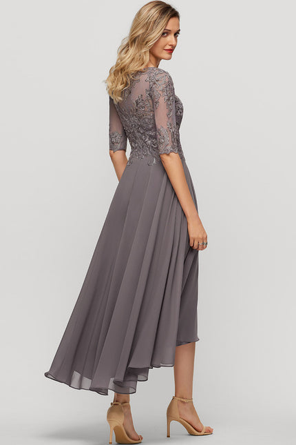Robe Asymétrique Mère Élégante - gallery 1